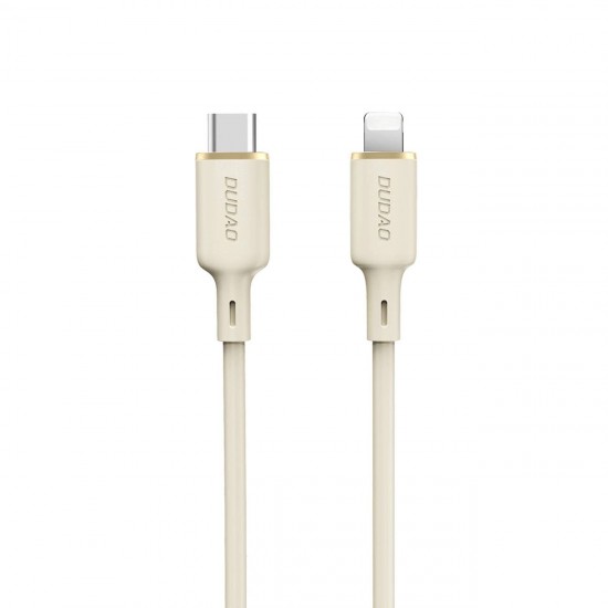 Dudao L7SCL USB-C - Lightning 30W 2m cable - beige