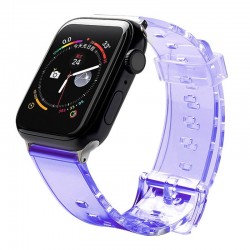 Silicone Strap Bracelet Bracelet Strap Light for Apple Watch 42 / 44 mm - Purple