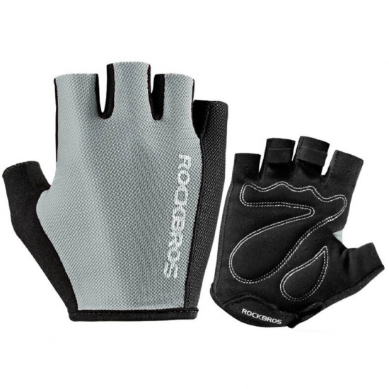 Rockbros S099GR cycling gloves, size M - gray