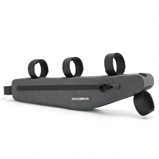 Rockbros AS-052 waterproof bicycle bag for frame - gray