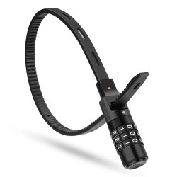 Rockbros 3240001001 bicycle lock for 0.5 m combination - black