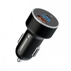 Wozinsky WDCCAC USB-C USB-A 36W Car Charger - Black