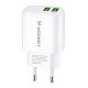 Wozinsky CUWCW 2.4A 2 x USB-A Wall Charger - White