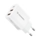 Wozinsky CWCUCW 30W USB-C / 2 x USB-A Wall Charger - White