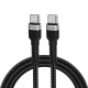 Wozinsky WNBCC1 USB-C / USB-C PD 65W cable 1 m - black