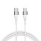Wozinsky WSTCC2 USB-C / USB-C PD 65W cable 2 m - white