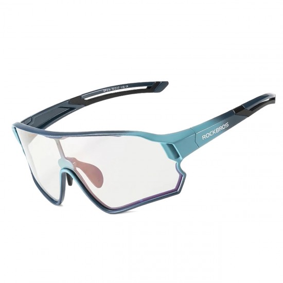 Rockbros 14110009005 Polarized Cycling Glasses for Kids 8-14 Years Old - Blue