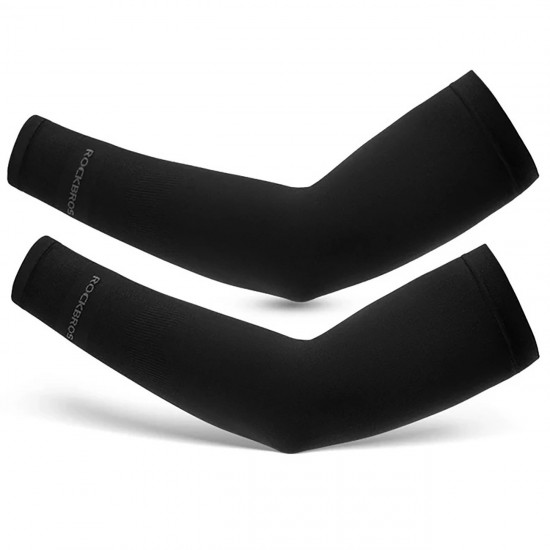Rockbros XT9002BK cycling arm warmers - black (2 pcs.)