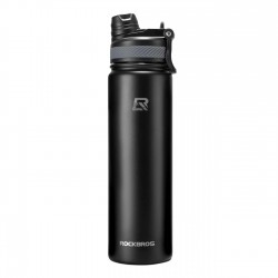 Rockbros 35210029002 thermal bicycle bottle for drinks 650 ml - black