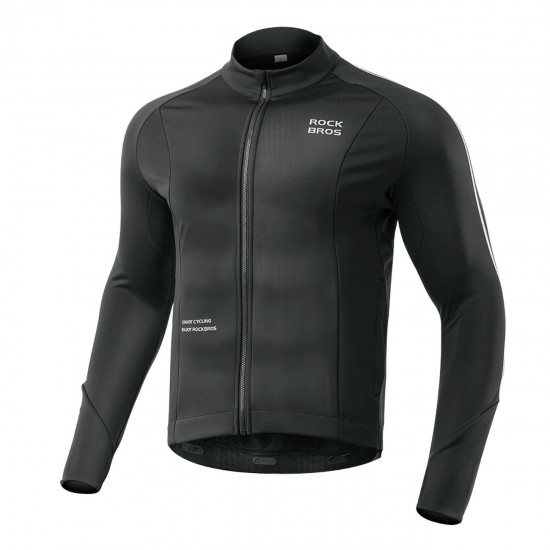 Rockbros Fall/Winter Long Sleeve Cycling Jacket S - Black