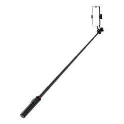 Selfie stick WC1Y2S 1.3m aluminum alloy telescopic tripod with phone holder - black