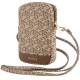 Guess Zip GCube Bottom Stripe phone bag - brown