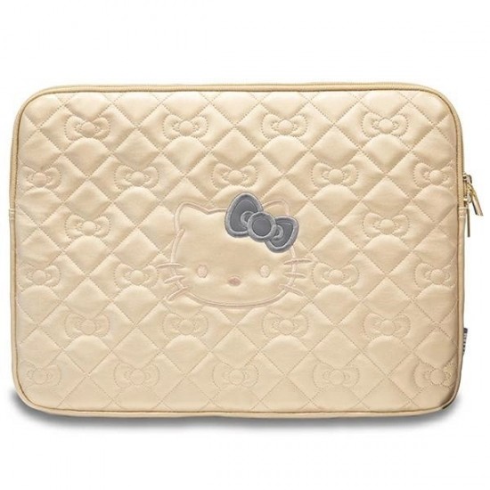 Hello Kitty Zip PU Quilted Bows case for a 14