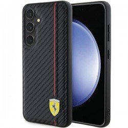 Ferrari Carbon Printed Line case for Samsung Galaxy S24 - black