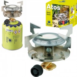 Gas tourist stove for gas cartridges with 7/16