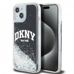DKNY Liquid Glitter Big Logo iPhone 15 Plus / 14 Plus Case - Black