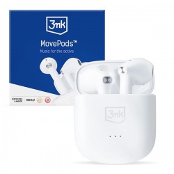 3mk MovePods in-ear wireless Bluetooth 5.3 headphones - white