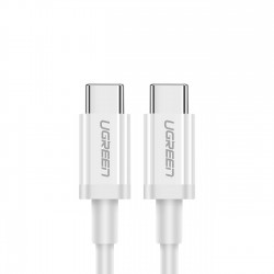 Ugreen US264 60518 USB-C / USB-C PD QC AFC Cable 1m - White