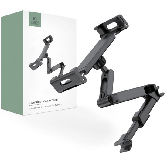 Tech-Protect V1 Telescopic Car Headrest Phone Holder - Black