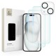 Tech-Protect Supreme Set for iPhone 15 2x tempered glass for display / tempered glass for camera