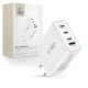 Tech-Protect NC100W-GAN charger GaN 3x USB-C PD 100W / USB-A QC 3.0 - white