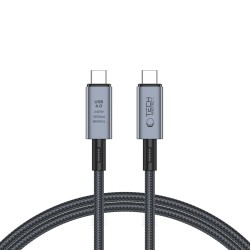 Tech-Protect UltraBoost Max USB-C 4.0 / USB-C 4.0 PD Cable 240W 8K 40Gbps 1m - Gray