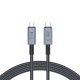 Tech-Protect UltraBoost Max USB-C 4.0 / USB-C 4.0 PD 240W 8K 40Gbps 2m cable - gray