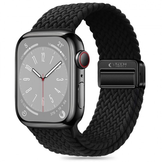 Tech-Protect Nylonmag Strap for Apple Watch 4 / 5 / 6 / 7 / 8 / 9 / SE (38 / 40 / 41 mm) - Black