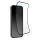 Puro Flexible Glass D3O Hybrid Glass with Black Frame for iPhone 16 / iPhone 15 / iPhone 15 Pro