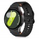 Tech-Protect Silicone Sport Strap for Samsung Galaxy Watch 4 / 5 / 5 Pro / 6 / 7 / FE - Black