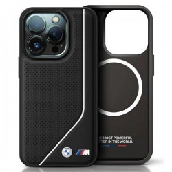 BMW M Perforated Twisted Line MagSafe case for iPhone 16 Pro - black