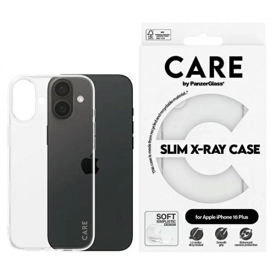 CARE by PanzerGlass X-Ray Soft Basic Case iPhone 16 Plus 6.7