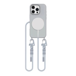 Tech-Protect MagNecklace MagSafe Case with Lanyard for iPhone 16 Pro - Gray