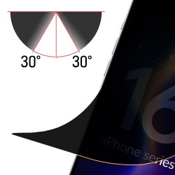Privacy film matte 3mk Silky Matt Privacy for iPhone 16 Pro