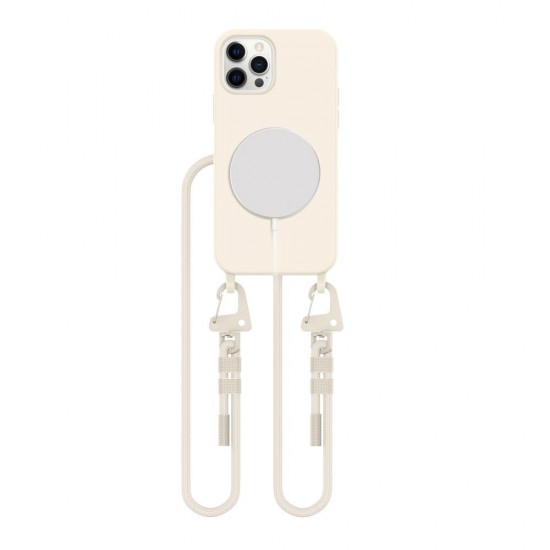 Tech-Protect MagNecklace MagSafe Case for iPhone 12 / 12 Pro - Beige