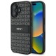 DKNY Texture Pattern Tonal Stripe iPhone 16 Case - Black
