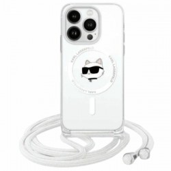 Karl Lagerfeld IML Choupette Head & Cord Magsafe iPhone 16 Case - Clear