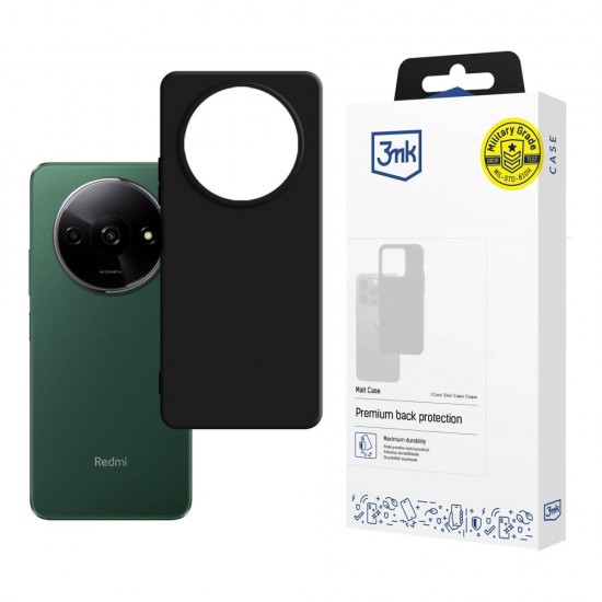 3mk Matt Case for Xiaomi Redmi A3 - black