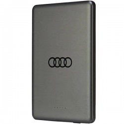 Powerbank Audi Big Logo MagSafe inductive 15W 5000mAh - gray