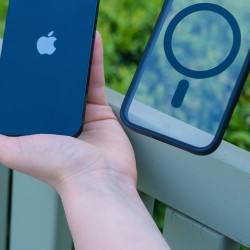 3mk Satin Armor MagCase with MagSafe for iPhone 14 Plus - Clear with Black Frame