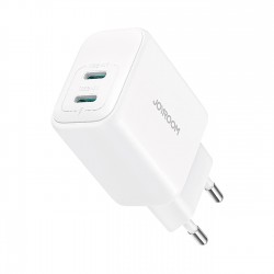 Joyroom JR-TCF12 mains charger 2x USB-C 20W PD / QC 3.0 - white