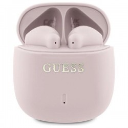Guess Bluetooth headphones GUTWSJ14ESGP TWS + docking station pink/pink Printed Classic Logo