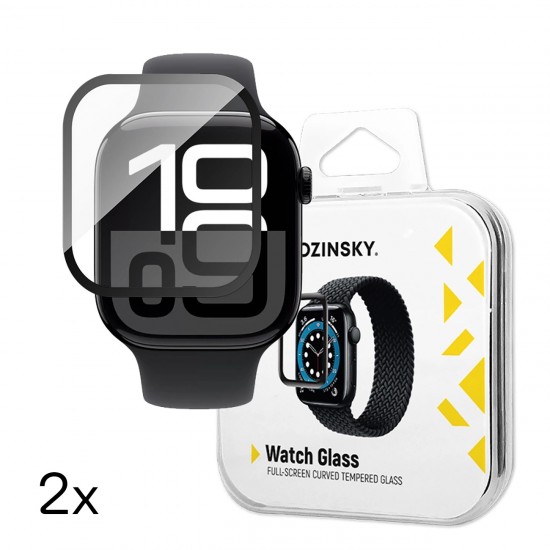 Wozinsky Full Glue Tempered Glass for Apple Watch Series 10 46mm (2 pcs.)