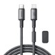 Joyroom S-A50 Unlimited Series 30W USB-C - Lightning Cable with Magnetic Organizer 1.2m - Gray