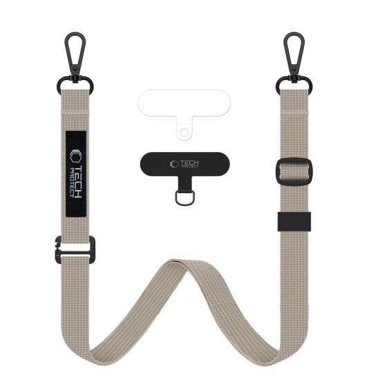 Tech-Protect C65 Rope Crossbody Leash - Beige