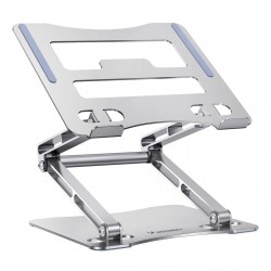 Laptop stand Wozinsky WRS-CPY75DSS aluminum + Free! smartphone stand - silver