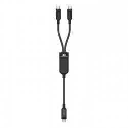 Acefast C5 USB-C - USB-C / USB-C 2in1 100W 480Mb/s cable - black