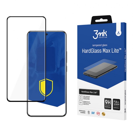 3mk HardGlass Max Lite Black Tempered Glass for Xiaomi 14T Pro