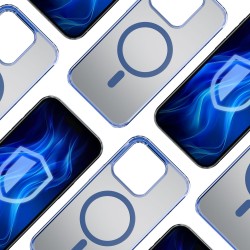 3mk Frosty MagCase Blue Case for Apple iPhone 15 Pro - Blue