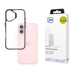 3mk Satin Armor Case+ Purple for Apple iPhone 16 - transparent